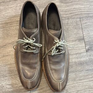Cole Haan Brown Leather Oxfords with Apron Toe